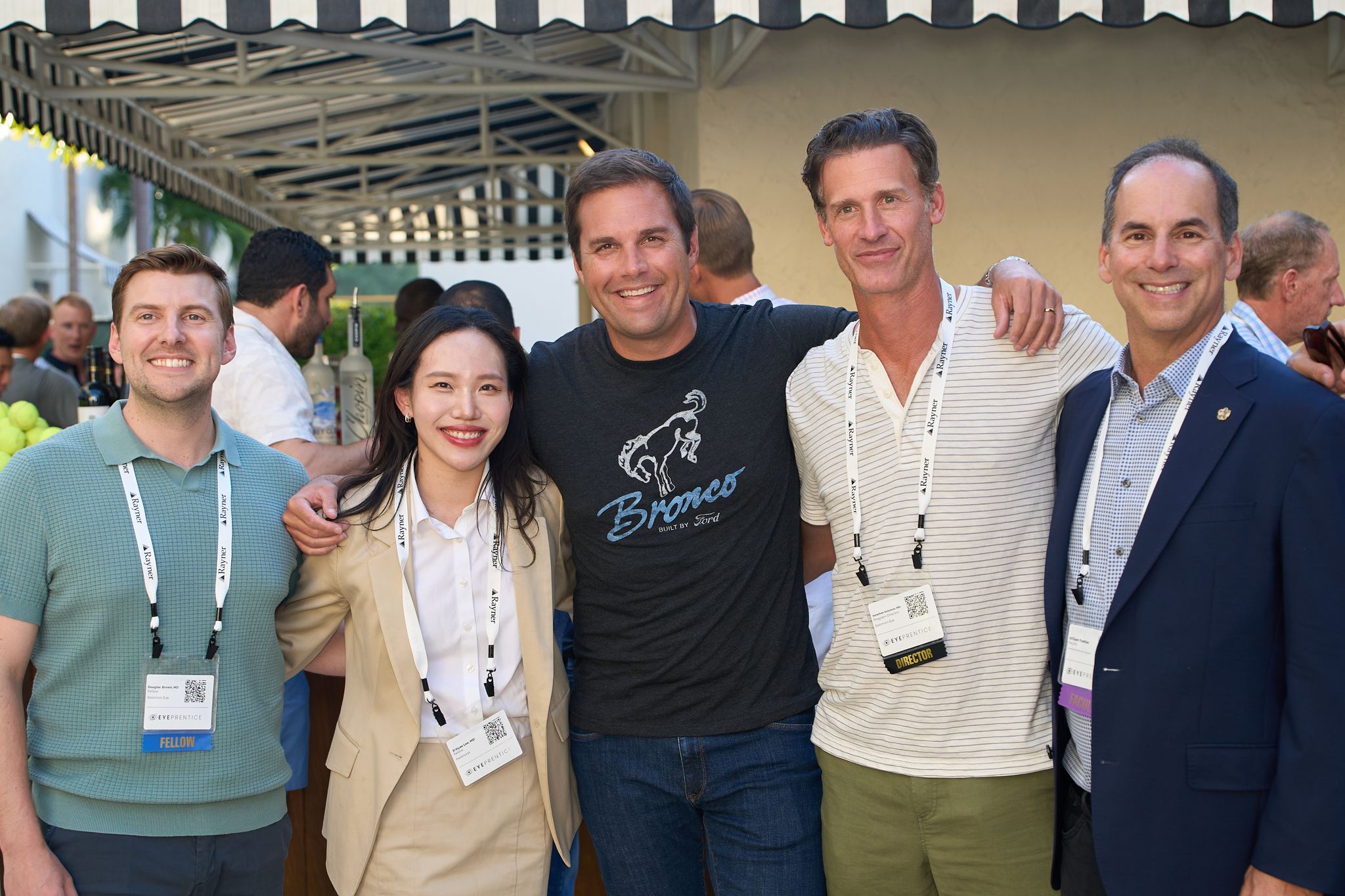 Fellowship directors and attendees connecting at the Eyeprentice Showcase reception